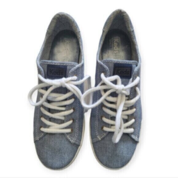 Keds Kickstart Denim Blue Canvas Sneakers Size 9 - Picture 10 of 10